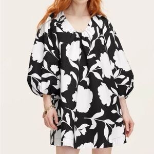 Kate Spade Black and White Floral Dress